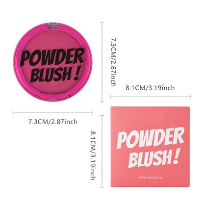 Single Rose Pink Matte Blush for Cheeks Face Blushes Makeup Palette, Rose Bean Monochrome Cream Blushes Palette Makeup for Older Women, Natural Pigmented Paleta de rosa oscuro monocromática 02