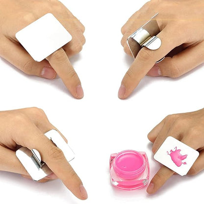 AKOAK 2 Pcs Stainless Steel Square Palette Mini