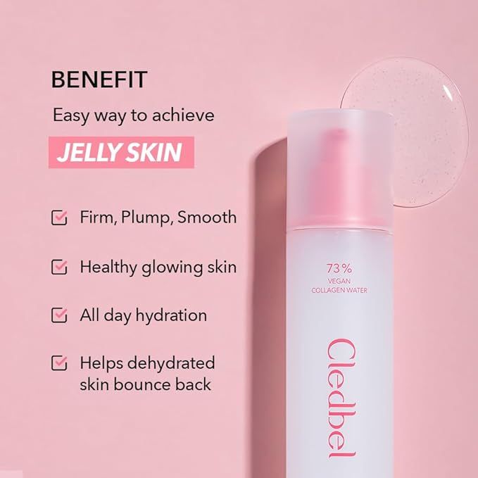 Collagen Booster Serum, 150ml/ 5.07fl. Oz, Firming, Plumping & Hydrating Serum, 73% Vegan Collagen Water, Hyaluronic Acid, 7 Kinds of Peptides, for All Skin, Korean Skincare, Paraben-Free