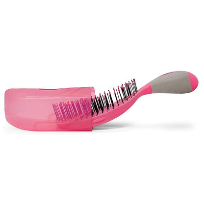 NuWay U.S. Patented Vented TravelC for All Hair Types is Hair Dryer Safe (Hot Pink)