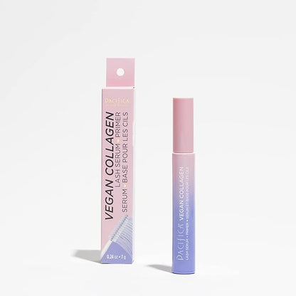 Pacifica Vegan Collagen Eye Lash Serum & Clear Mascara Primer – Conditioning Vitamin B & E Formula for Longer, Fuller Lashes, Eyelash Makeup Cruelty-Free Clean Ophthalmologist Tested