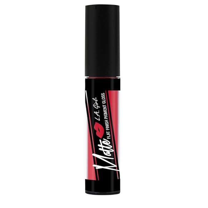 L.A. Girl Matte Flat Finish Pigment Gloss, Obsess,0.17 Ounce (Pack of 3),GLG839