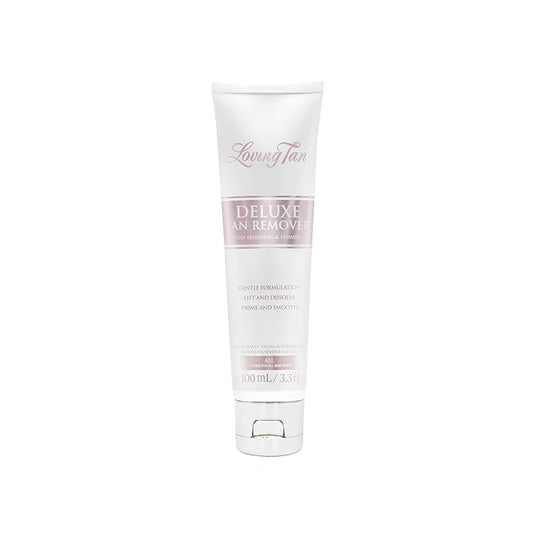 Loving Tan Deluxe Tan Remover Gel - Effective & Gentle Self Tanning Remover, Self Tanner Remover Suited for All Skin Types - Cruelty Free, Sulphate, Paraben & PEG Free - 3.3 Fl Oz