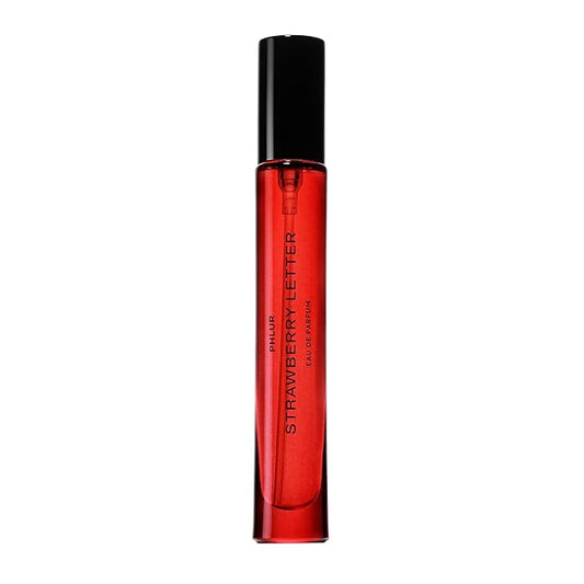 PHLUR Strawberry Letter Eau de Parfum - Travel Size Perfume Spray - Strawberry Gourmand Fine Fragrance (9.5mL)