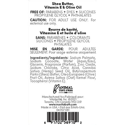 Vitabath Men's Amber Woodland Soap on a Rope Moisturizing Natural Hemp Oil & Shea Bar - Hydrating Whole Body Cleanser for Men or Women - 9 oz