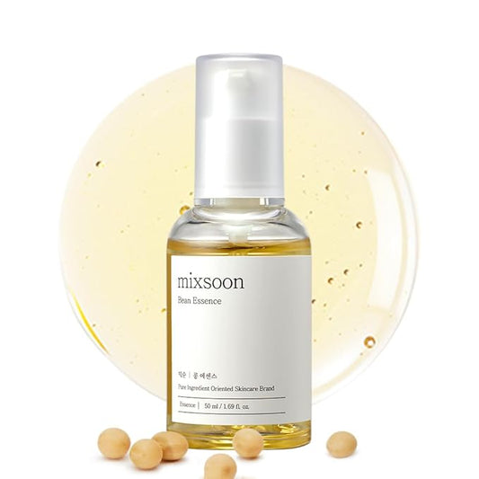 mixsoon Bean Essence Exfoliating Hydrating Korean Skin Care Glass skin Hyaluronic Acid Serum 1.61 Fl Oz (Pack of 1)