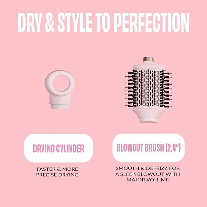 FoxyBae Super Styler Pro Interchangeable 5 in 1 Hair [Blush]