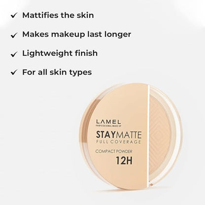 Lamel Stay Matte Compact Powder - Light Natural