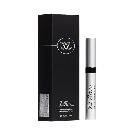 LiBrow Purified Eyebrow Physician-Formulated Serum for Fuller & Thicker Looking Eyebrows | Natural Eyebrow Enhancer Safe for Sensitive Skin | 90-Day Supply (3ml)