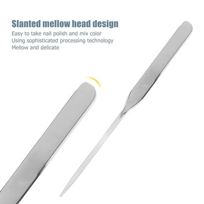 Stainless Steel Makeup Spatula, Liquid Foundation Spatula Stainless Makeup Tool
