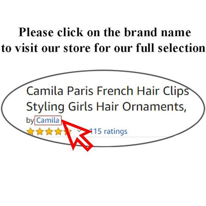 Camila Paris AD66/2 French Side Comb Large Curved Tortoiseshell Hair Combs for Women Fine Hair, 4 Inch Strong Hold Hair Comb for Women Bun Chignon Up-Do Styling Girls Hair Accessories, Made in France