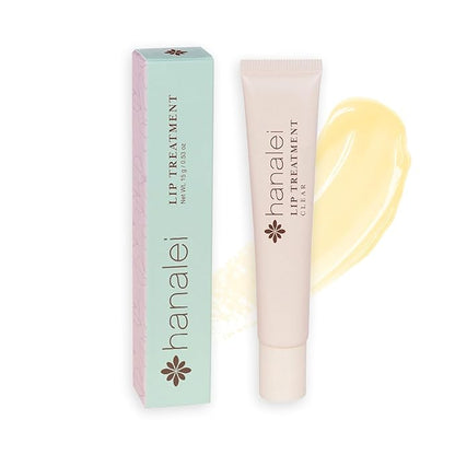 Hanalei Lip Treatment for Dry, Chapped Lips – Intensive Overnight Moisturizer with Kukui Oil, Shea Butter & Grapeseed Oil – Hydrating Balm for Healing Cracks – Clear Tint, Full-Size 15g – Cruelty-Free