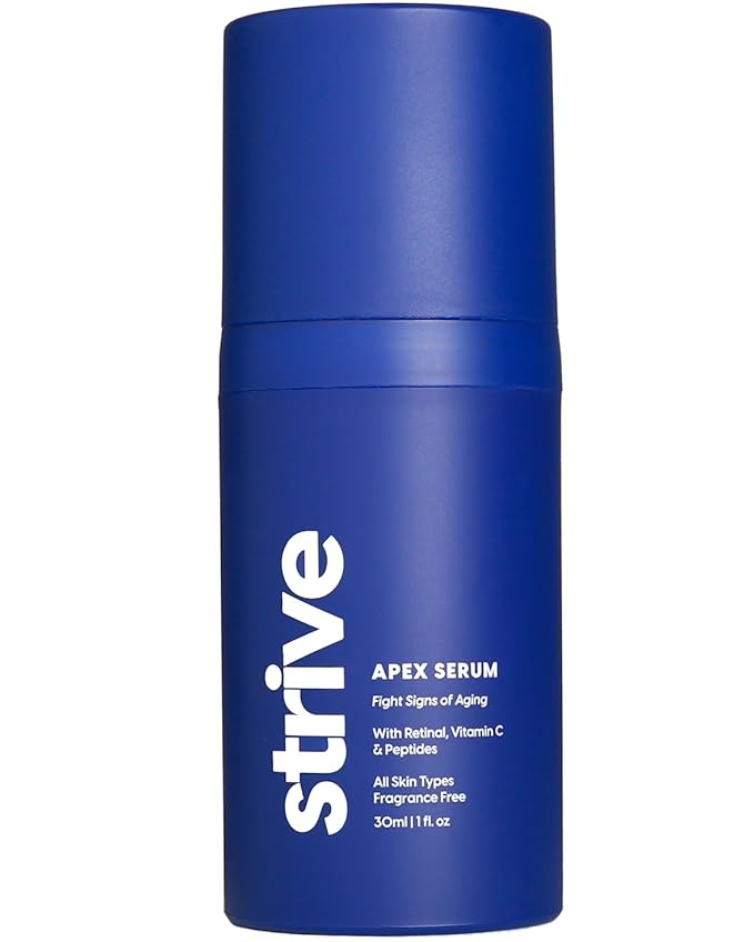 Strive - Apex Anti aging Serum - Retinal, Peptide & Vitamin C Face Serum. Fragrance Free, Anti aging Skin care for Younger, Healthier, Brighter skin - For All Skin Types - 30mL