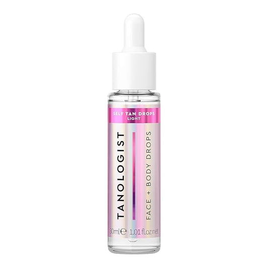 Tanologist Light Self Tan Drops, Streak-Free Body & Face Tanning Drops, For Moisturizer & Lotion, Natural Bronzing Face Tanner, Skincare Ingredients, 1.01 fl. oz/30 ml Bottle