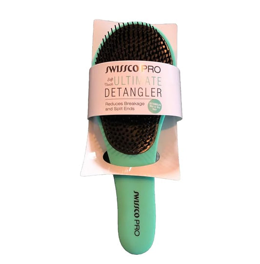Swissco Pro Soft Touch Ultimate Detangler Hair Brush (Teal)