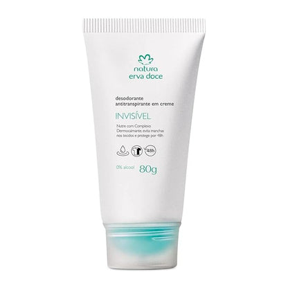 Natura Deodorant Erva Doce Desodorante Antitranspirante em Creme 80 g invisivel 48h