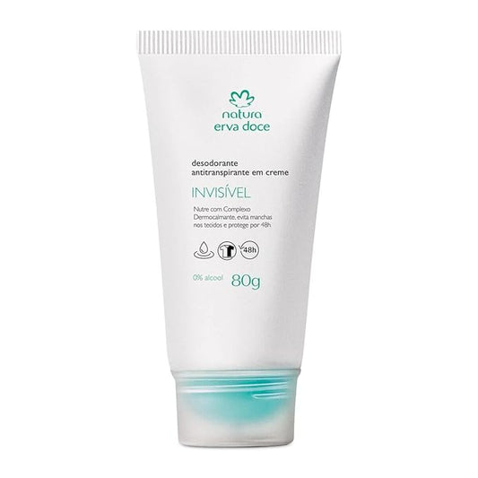 Natura Deodorant Erva Doce Desodorante Antitranspirante em Creme 80 g invisivel 48h