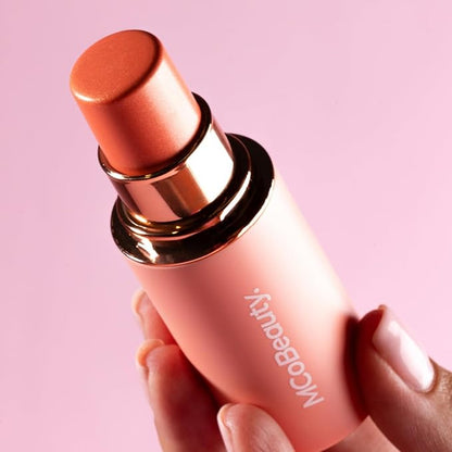 MCoBeauty Baby Face Multi-Use Cream Stick, Kitty Coral Pearl Shade, Silky Smooth, Buildable Blush for Eyes, Lips & Cheeks, Vegan, Cruelty Free Cosmetics