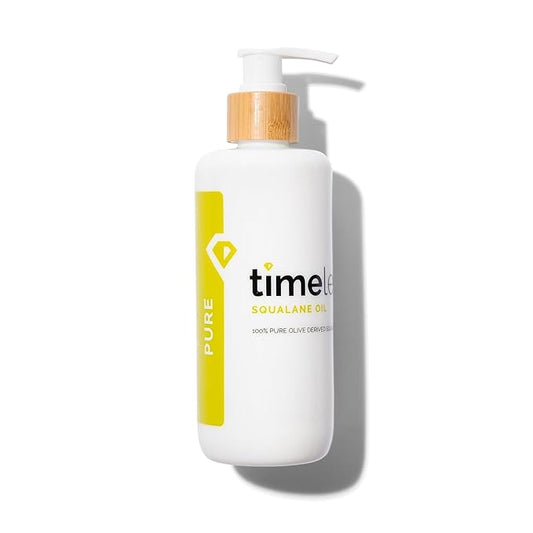 Timeless Skin Care Squalane Oil 100% Pure - Plant-Based Face Oil - Fragrance-Free - For Dry Skin - Moisturizing - 8 oz