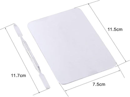 Mixing Palette Small Stainless Steel Makeup Palette Rec