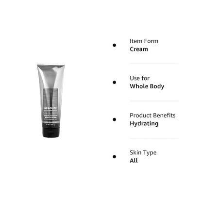 Bath and Body Works Men's Collection Ultimate Hydration Ultra Shea Body Cream 8 Oz 2 Pack (Graphite)