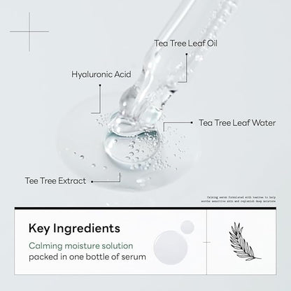 Mediheal Teatree Calming Serum 1.35 fl.oz - Skin Calming and Sebum Care & Deep Moisturization - with Hyaluronic Acid