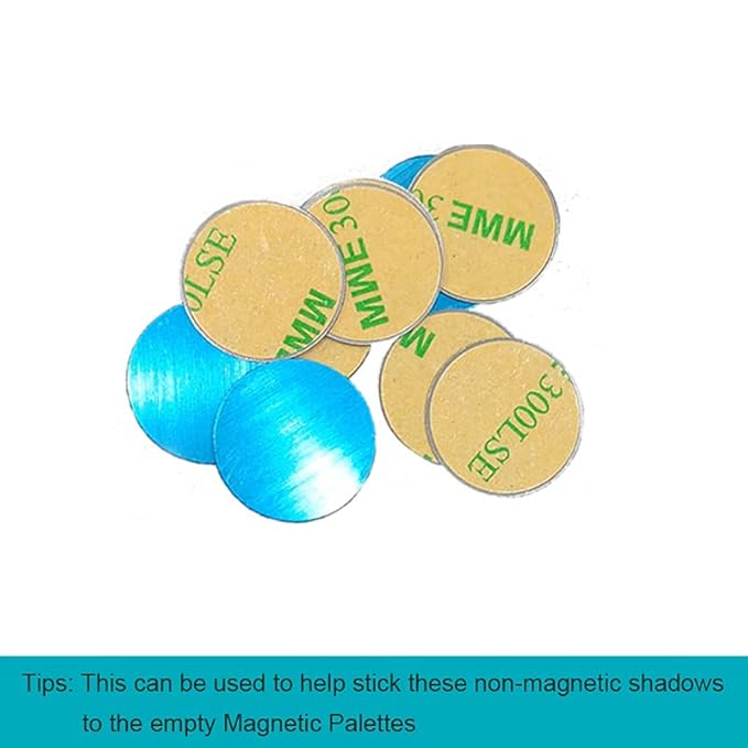50pcs Metal stickers adhesive set magnetic strips