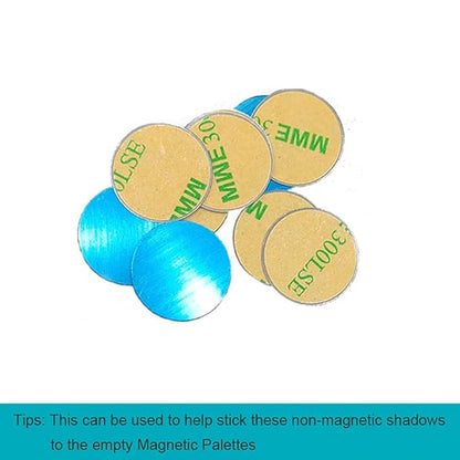 50pcs Metal stickers adhesive set magnetic strips