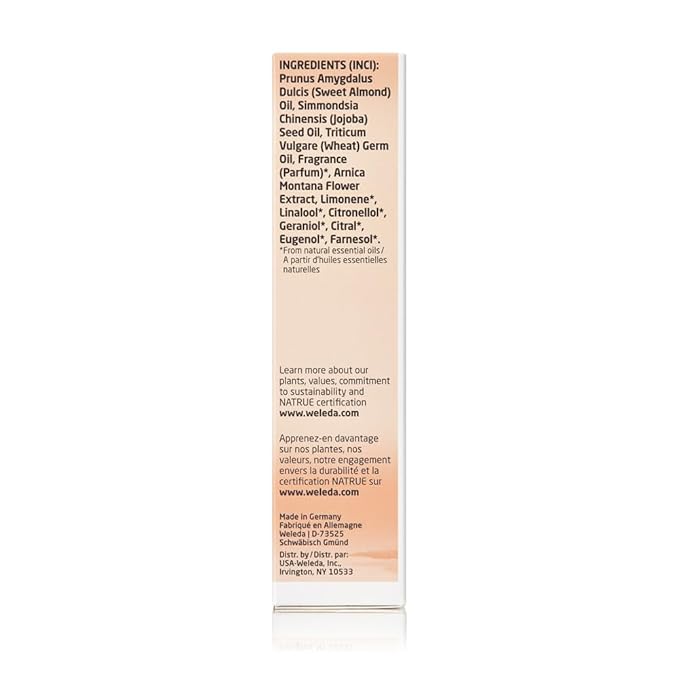 Weleda Stretch Mark Pregnancy Massage Oil, 3.4 Fluid Ounce, Plant Rich Oil with Vitamin E, Sweet Almond, Jojoba and Arnica Oils
