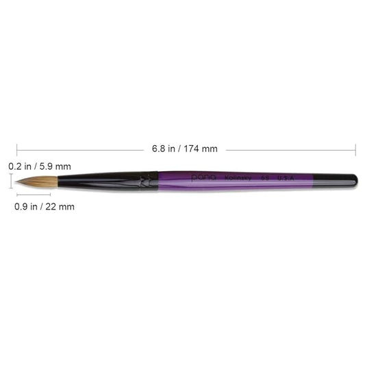 Professional purple wood kolinsky acrylic