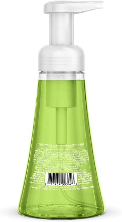 Method Foaming Hand Soap, Green Tea + Aloe, 10 Ounce (Pack of 3)