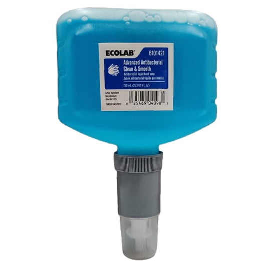 Ecolab Advanced Antibacterial Clean & Smooth Liquid Hand Soap - 750 ML