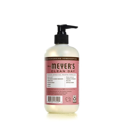 MRS. MEYER'S CLEAN DAY Hand Soap, Made with Essential Oils, Biodegradable Formula, Rosemary, 12.5 fl. oz - Pack of 6