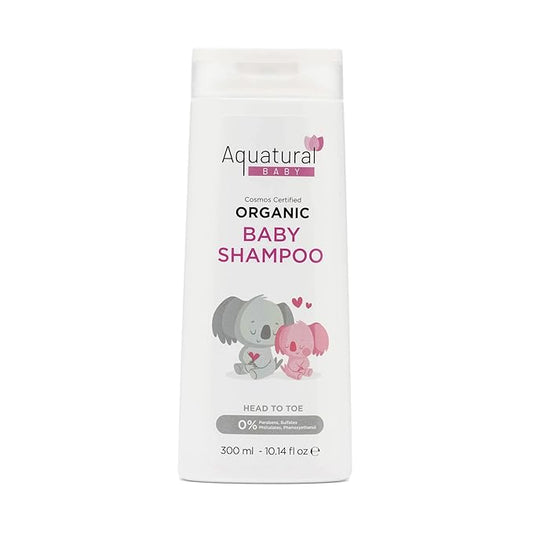 Organic Baby Shampoo - Plant-Based, Vegan & Gentle for Toddler, Moisturizing, Softens Hair - Girls & Boys Newborns, Kids Shampoo Natural for Sensitive Skin (10.14 fl oz)