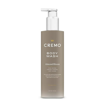 Cremo Skin Moisturizing Almond Bloom Women's Body Wash, Notes of Spicy Pink Pepper, Creamy Almond, and Soft Suede, 16 Fl Oz