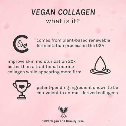 Pacifica Vegan Collagen Cream Gel Facial Cleanser - Daily Foaming Face Wash & Makeup Remover, Hydrating Anti-Aging Face Wash for Dry & Sensitive Skin, 4.7oz