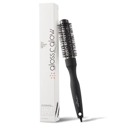 Professional Salon Round Brush with Ceramic Coating for Blow Drying - Salon Blowout Styling. Quick Styling and Voluminous Hair. (1 Inch)