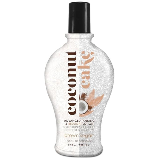 Coconut Cake Advanced Tanning & Red Light Lotion, 7.5 Fl Oz (Pack of 1), White