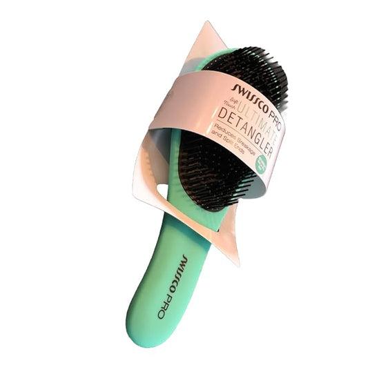 Swissco Pro Soft Touch Ultimate Detangler Hair Brush (Teal)