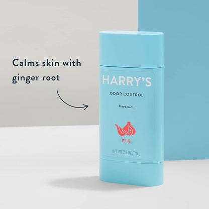 Harry's Aluminum Free Deodorant for Men - Odor Control, Stone, Fig, Redwood Scent, 2.5 Oz, 3-Pack, Men Deodorant Aluminum Free