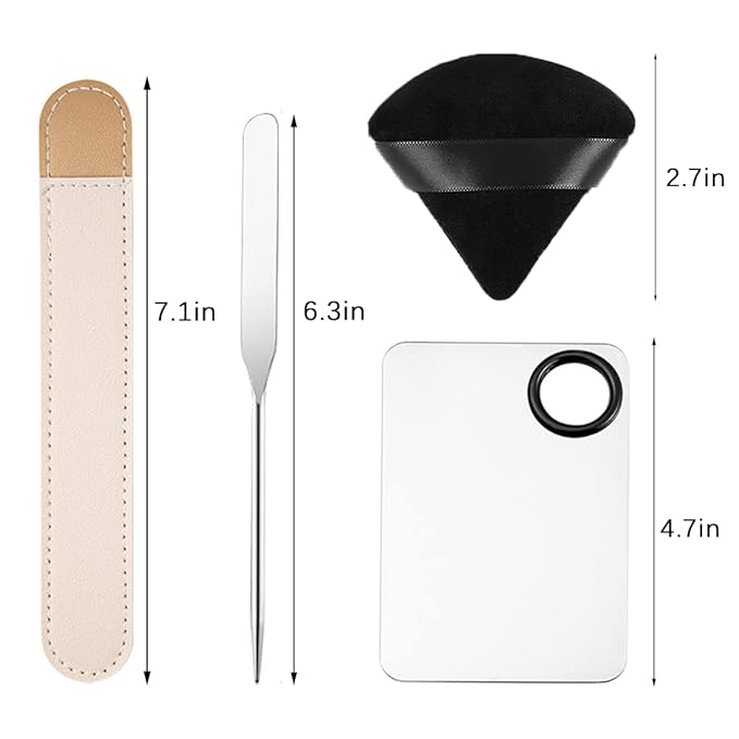 Korean Picasso Makeup Spatula Palette Set and Powder