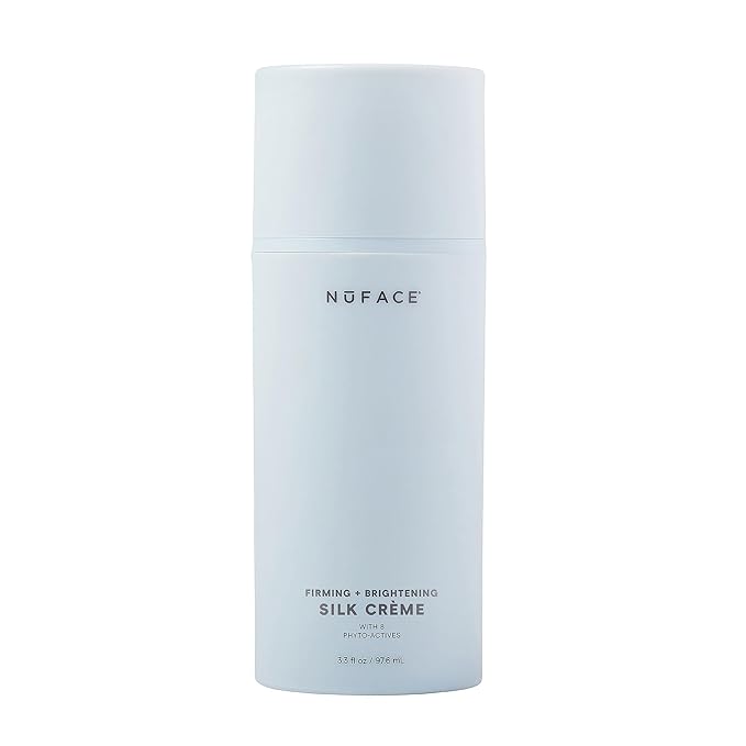 NuFACE Silk Creme Activator - Brightening & Firming Conductive Serum for Microcurrent - Powered by IonPlex, 8-Phyto Actives & Hyaluronic Acid to Enhance Microcurrent Facial Device Results (3.3 oz)