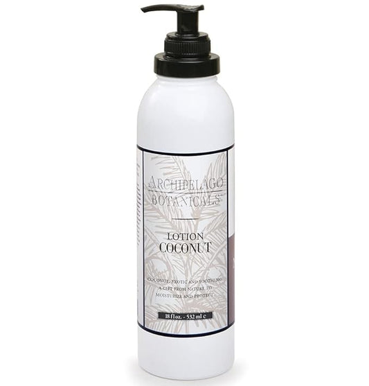 Archipelago Botanicals Coconut Lotion, Nourishing and Hydrating Lotion for Young and Healthy Skin, Scented Body Lotion Free from Parabens, Phthalates and GMOs (18 oz)