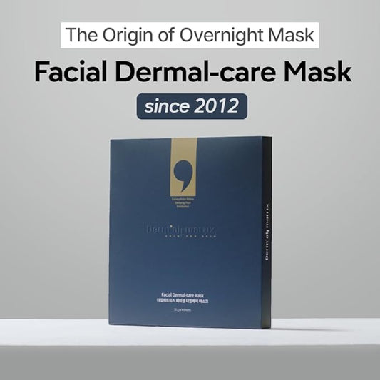 Daily Facial Dermal-care (35g/sheet) Overnight mask pack,Lifting and Hydrating,Soothing, Exfoliating,Skin Nourishing,Collagen sheet mask for wrinkles and dry skin. (4sheets/1week)