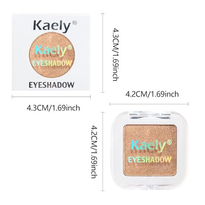 Golden Glitter Eyeshadow – Neutral Shimmer Eye Shadow, Daily Waterproof Long-Lasting Eyeshadow Powder Palette for Women Eye Makeup sombras para ojos (06)