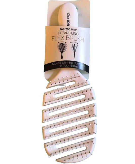 Swissco Pro Detangling Flex Brush (White)