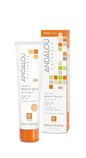 Andalou Naturals Vitamin C BB Beauty Balm Sheer Tint SPF 30, 2-in-1 BB Cream & Face Sunscreen with Broad Spectrum Protection, Mineral Sunscreen with Non-Nano Zinc Oxide, 2 Fl Oz
