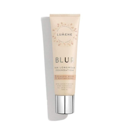 Lumene 16h Longwear Blur Foundation SPF 15 for Classic Beige) 30 ml