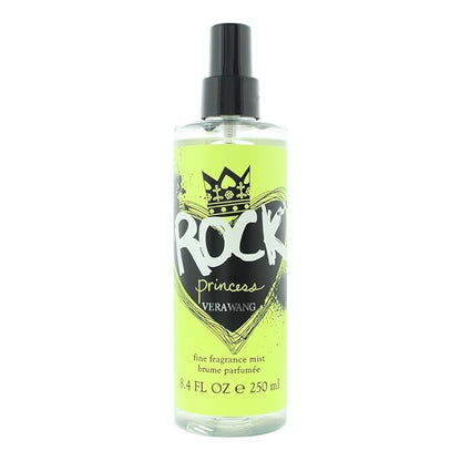 Vera Wang Rock Princess Body Mist 8 fl oz (Pack of 1), Notes of Peach, Jasmine, and Vanilla, Women's Fragrance, Long Lasting, Everyday Fragrance