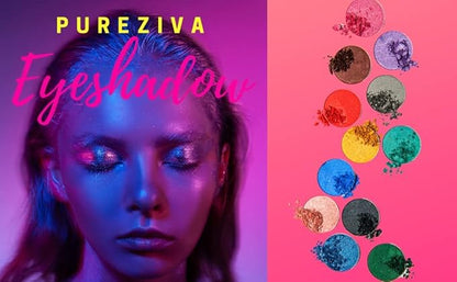 Raspberry Sorbet Fuchsia Pink Red Shimmering Opaque Pressed Powder Single Vegan Eyeshadow; Talc, Paraben & Cruelty Free